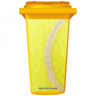 Tennis Ball Wheelie Bin Sticker Panel